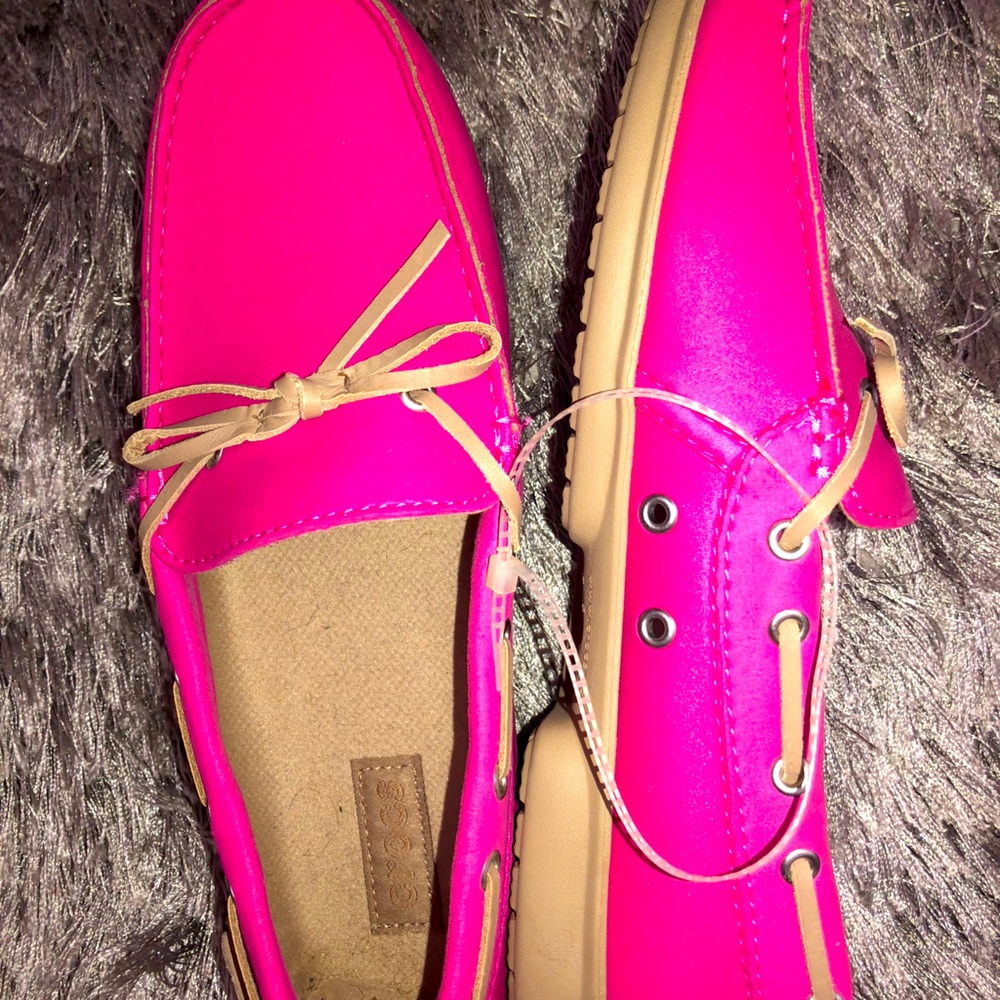 Pink Crocs
